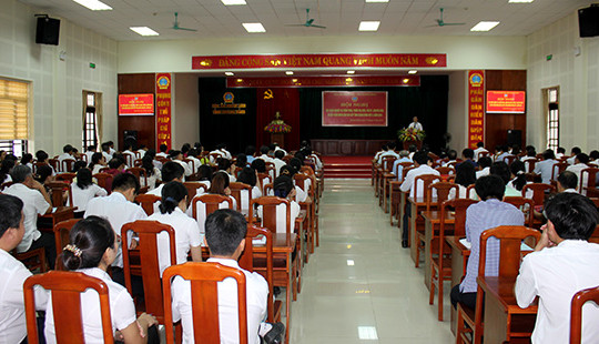 TAND tỉnh Quảng Bình tập huấn nghiệp vụ đợt II