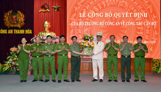 Bộ Công an bổ nhiệm Giám đốc Công an tỉnh Thanh Hóa