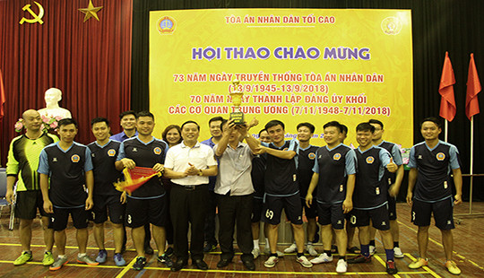 Bế mạc Hội thao Tòa án nhân dân năm 2018