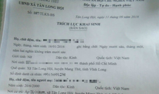 Thiếu nữ 15 tuổi nghi bị xâm hại tình dục đến sinh con
