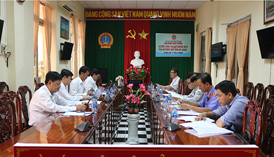 Kiểm tra công tác cải cách tư pháp tại TAND tỉnh An Giang