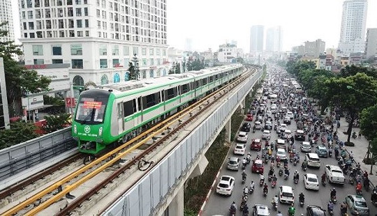 Tàu đường sắt Cát Linh - Hà Đông chạy thử toàn tuyến