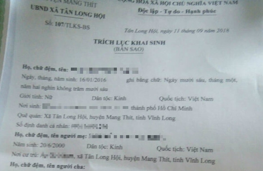 Vụ thiếu nữ 15 tuổi nghi bị xâm hại rồi sinh con: Nạn nhân không có mặt tại địa phương