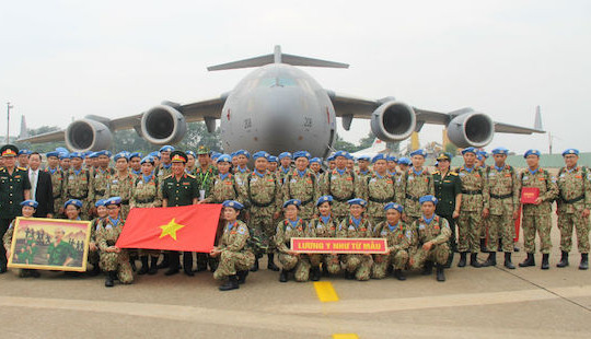 Lực lượng gìn giữ hòa bình Việt Nam xuất quân làm nhiệm vụ quốc tế