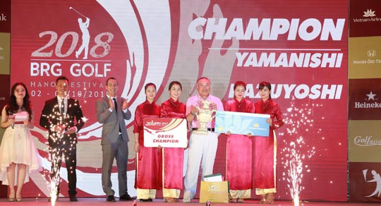 Bế mạc BRG Golf Hanoi Festival 2018: Du lịch Gôn Việt nam tạo dấu ấn đậm nét với gôn thủ quốc tế