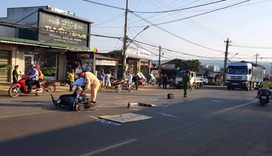 Trung úy quân đội bị xe cán tử vong tại chỗ