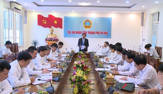 Hội nghị bàn về biện pháp đẩy nhanh tốc độ giải quyết án hành chính tại TAND TP Hà Nội