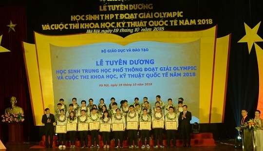 Tuyên dương học sinh đoạt giải Olympic và Cuộc thi Khoa học kỹ thuật Quốc tế