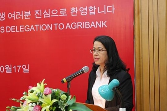 Agribank tiếp và làm việc với Đoàn công tác Ngân hàng Nông nghiệp Hàn Quốc (NongHuyp Bank)