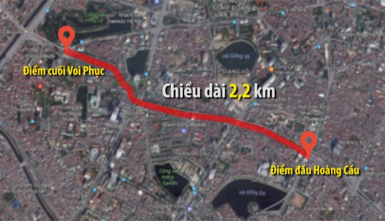 Hà Nội phê duyệt dự án làm đường Hoàng Cầu - Voi Phục 3 tỷ mỗi mét