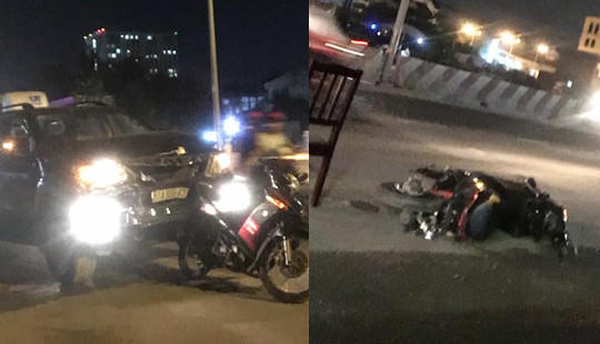 Xe ô tô "hạ gục" hàng loạt xe máy, 5 người bị thương nặng