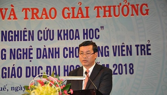 9 đề tài xuất sắc nhất được trao Giải thưởng Sinh viên nghiên cứu khoa học năm 2018