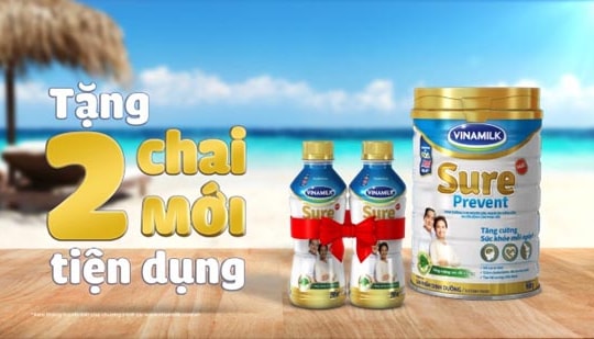 Vinamilk Sure Prevent chai mới - Món quà sức khoẻ gửi trọn yêu thương