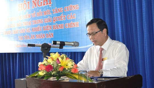 TAND tỉnh Khánh Hòa tổ chức hội nghị triển khai thí điểm hòa giải, đối thoại