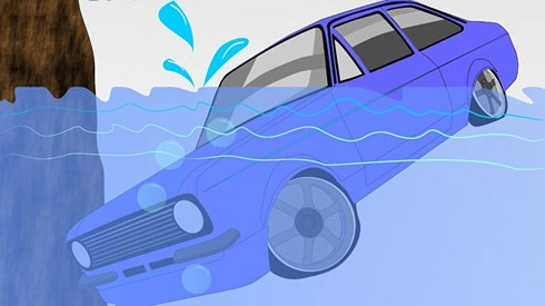 Kỹ năng thoát hiểm khi ôtô lao xuống nước