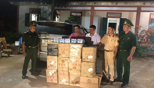 Bắt vụ vận chuyển 264kg pháo lậu trái phép