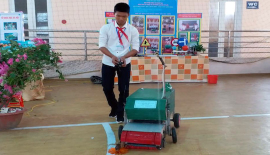 Nhiều sản phẩm mới có tính ứng dụng cao trong Hội thi sáng tạo KHKT cấp THCS năm 2018