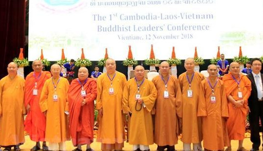 Lần đầu tiên tổ chức Hội nghị Lãnh đạo Phật giáo Việt Nam-Lào-Campuchia