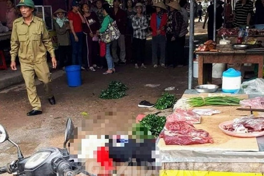 Vụ người phụ nữ bị bắn chết giữa chợ: Nghi can đã uống thuốc diệt cỏ