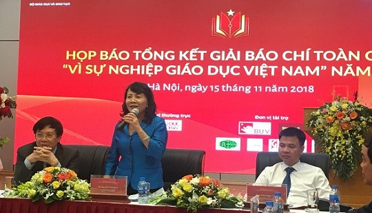 Tổng kết Giải báo chí toàn quốc “Vì sự nghiệp Giáo dục Việt Nam”