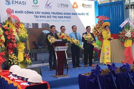 Khởi công xây dựng trường song ngữ quốc tế Khu đô thị Vạn Phúc