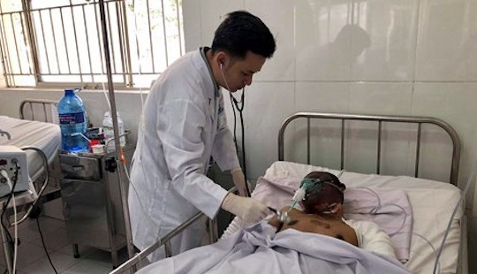 Tài xế xe bồn bỏng 37%, trong tình trạng nguy kịch