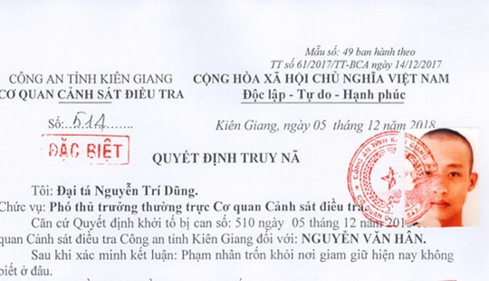 Phạm nhân đào chân tường trốn khỏi trại giam bị bắt giữ