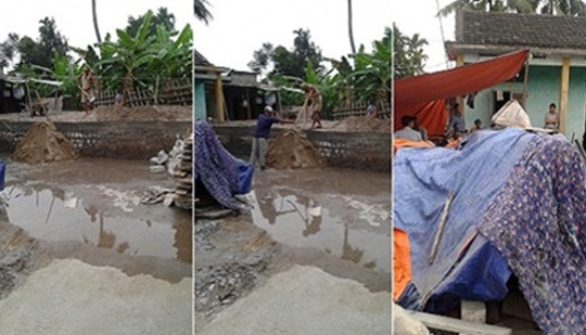 Xã Kiền Bái, Thủy Nguyên, Hải Phòng: Đất đang giải quyết tranh chấp vẫn xây nhà