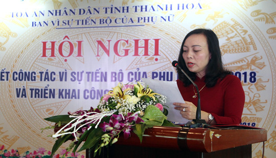 TAND tỉnh Thanh Hóa tổng kết hoạt động vì sự tiến bộ của phụ nữ
