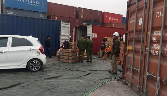 Bắt giữ hơn 20 tấn sữa nhập khẩu trái phép
