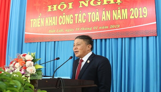 TAND hai cấp tỉnh Đắk Lắk triển khai công tác năm 2019