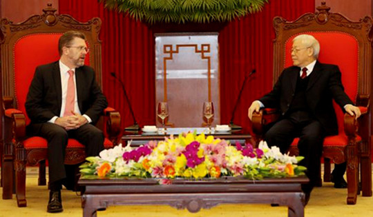 Lãnh đạo Đảng, Nhà nước, Chính phủ tiếp Chủ tịch Thượng viện Australia