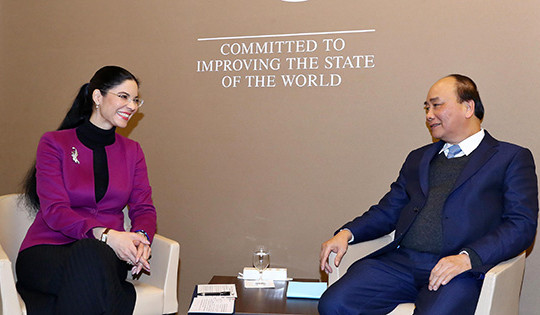 Thủ tướng và các cuộc tiếp xúc bên lề Hội nghị WEF Davos 2019