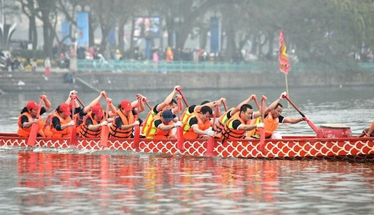 Nhiều đội thi quốc tế sẽ tranh tài tại Lễ hội bơi chải thuyền rồng Hà Nội 2019