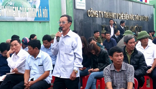 Hà Tĩnh: Chính quyền đối thoại với người dân về vấn nạn ô nhiễm tại nhà máy xử lý rác