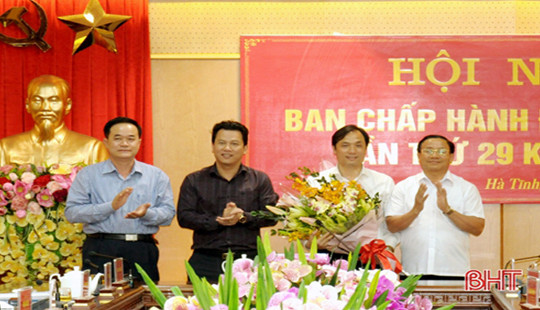 Hà Tĩnh: Trưởng ban Tuyên giáo tỉnh ủy được bầu giữ chức Phó Bí thư thường trực