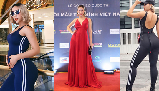 Hotgirl Fitness Tra Li xứng danh bà bầu sexy nhất nhì showbiz