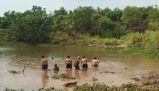 Mò cua dưới hồ thủy lợi, 3 bà cháu chết đuối thương tâm