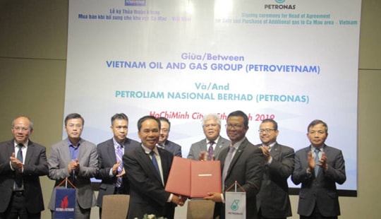 Tập đoàn Dầu khí Việt Nam và Petronas ký Thỏa thuận khung mua bán khí