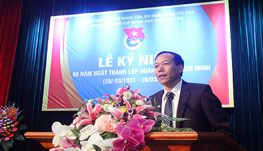 Học viện Tòa án kỷ niệm 88 năm ngày thành lập Ðoàn TNCS Hồ Chí Minh