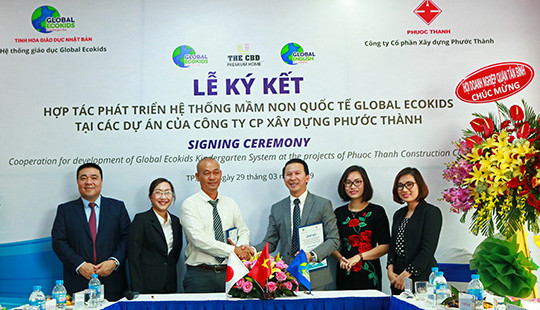 Global Ecokids và Công ty CP Xây dựng Phước Thành ký thỏa thuận hợp tác chiến lược