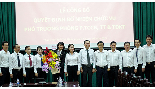 TAND TP HCM bổ nhiệm Phó trưởng phòng tổ chức cán bộ, thanh tra và thi đua khen thưởng