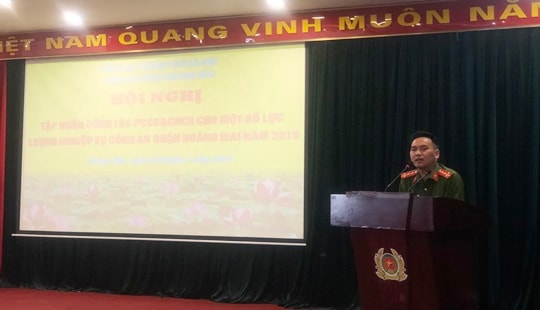 Công an quận Hoàng Mai: Phát huy tốt vai trò của Cảnh sát khu vực trong công tác PCCC