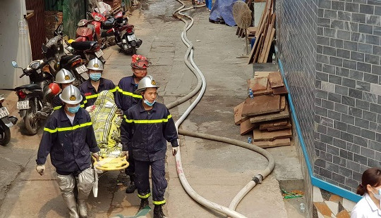 Lên thăm người thân, 3 mẹ con tử vong trong vụ cháy kho xưởng ở Trung Văn