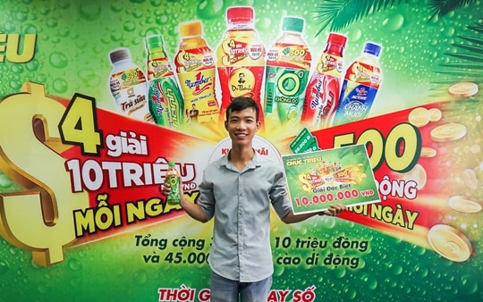 Uống Trà xanh không độ giải nhiệt, ngày nào cũng có khách hàng trúng thưởng chục triệu