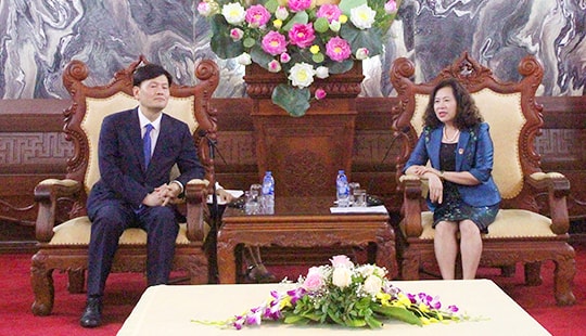 Phó Chánh án TANDTC Nguyễn Thúy Hiền tiếp xã giao Thẩm phán Hàn Quốc