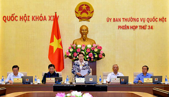 Khai mạc Phiên họp thứ 34 của Ủy ban Thường vụ Quốc hội