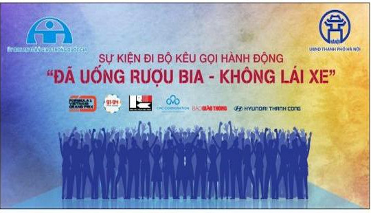 Hàng nghìn người đi bộ kêu gọi 'Đã uống rượu bia - Không lái xe”