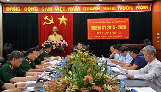 UBKT Quân ủy Trung ương đề nghị kỷ luật một tổ chức đảng và 7 đảng viên