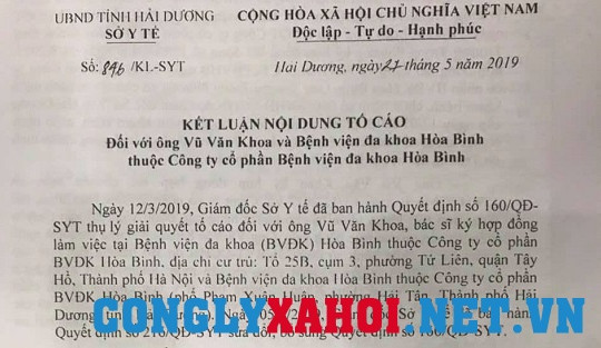 BVĐK Hòa Bình bị tố phẫu thuật chui: Sở Y tế Hải Dương chỉ ra nhiều sai phạm